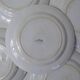 Terre de fer 6 assiettes plates fleurs althaea