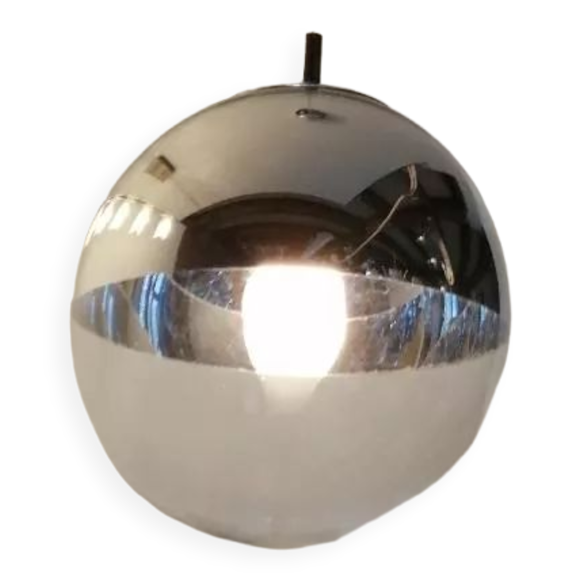 Suspension lamp 70/80s in the shape of a ball