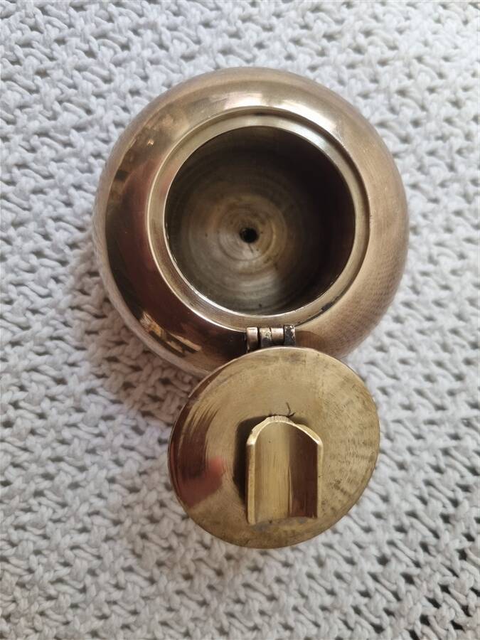 Small brass ashtray