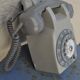 Wall grey vintage phone