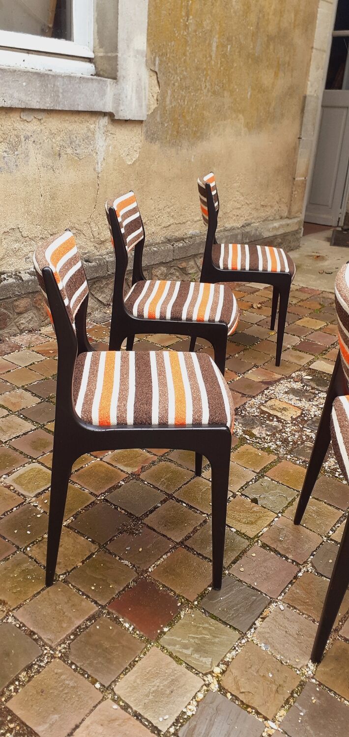 6 vintage Scandinavian chairs year 70