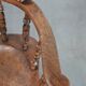 Set of 2 antique English captain's chairs/desk chairs from the 19th century
