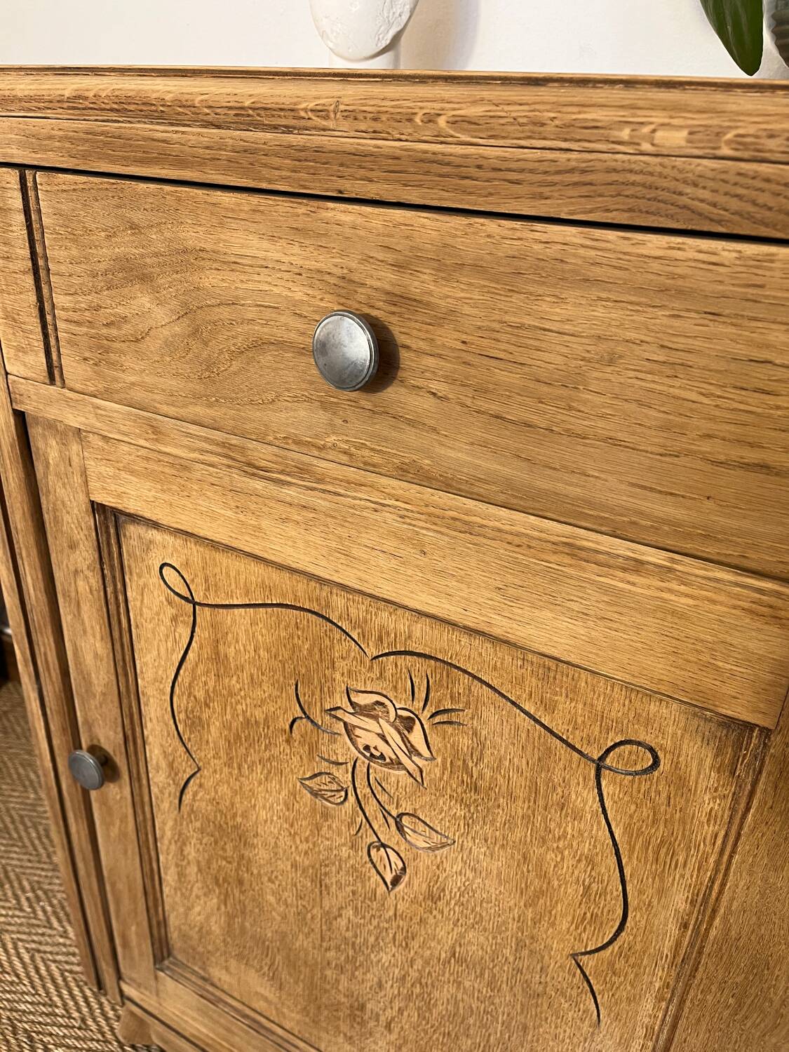 Confiturier vintage solid wood storage unit