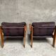 Paire de fauteuils en pin, Suède 1970-1980
