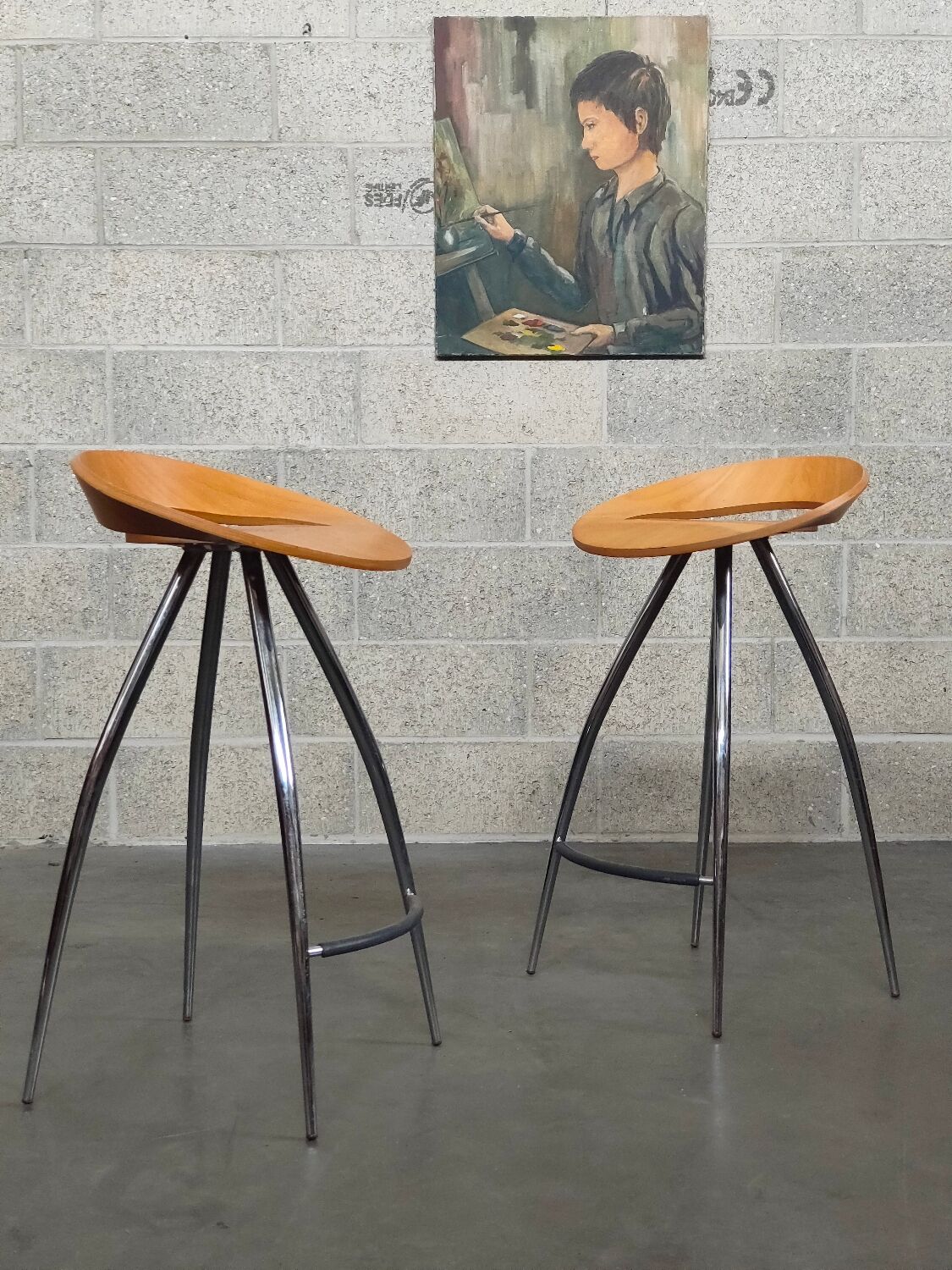 Bar stool Haut Lyra "Magis" Italy 1990