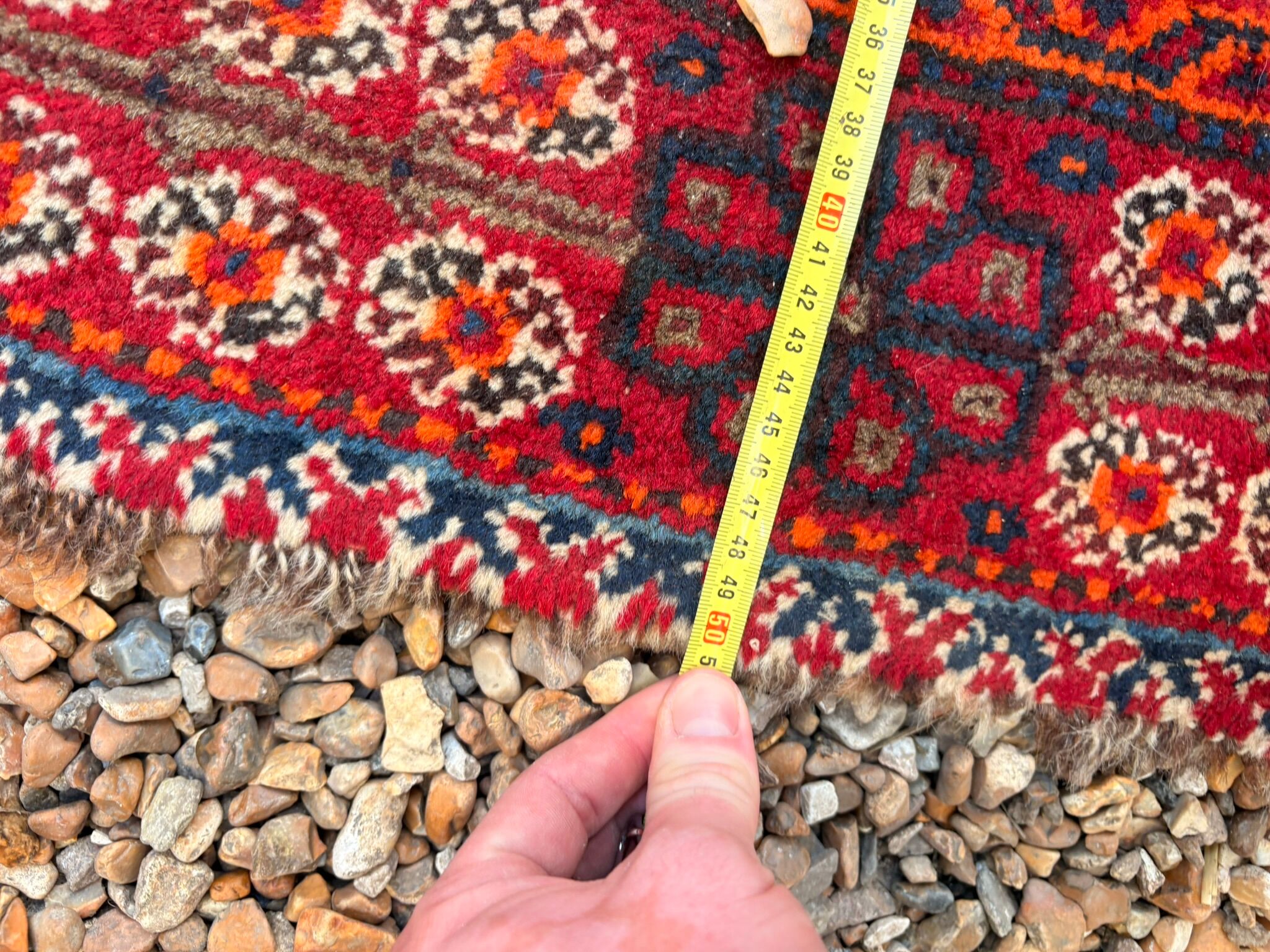 Ancient Persian Shiraz Rug 200x140 Wool Handmade Vintage Boho Chic Iran