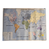 Carte scolaire - planisphère politique et planisphère économique