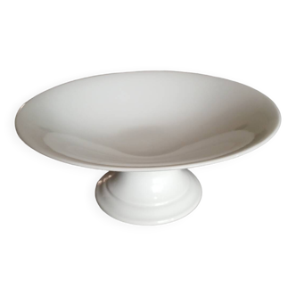 Compotier ancien en porcelaine blanche
