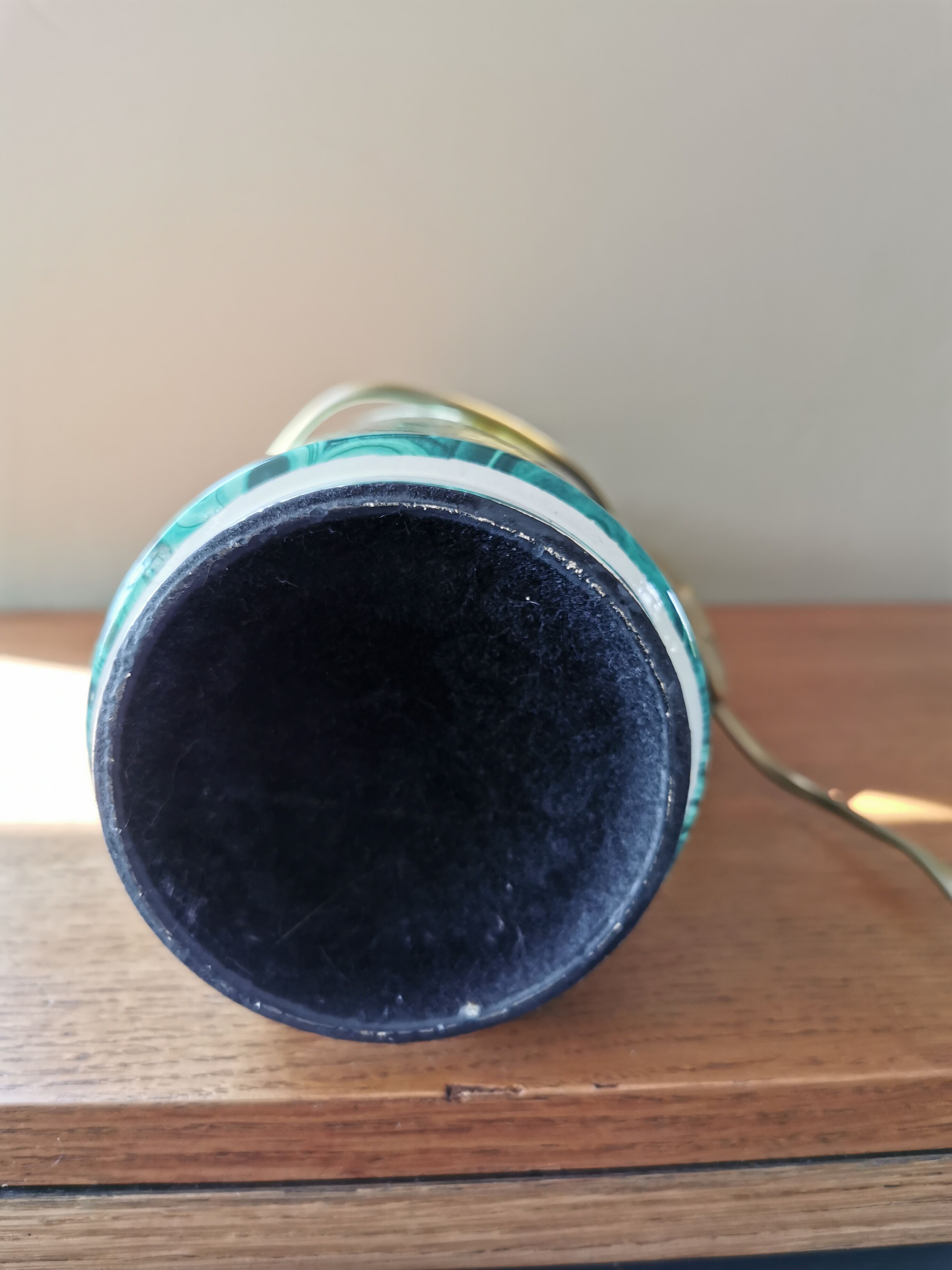 Malachite vintage decoration lamp foot