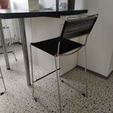 High stools Spaghetti dark gray design Giandomenico Belloti , edit by Alias