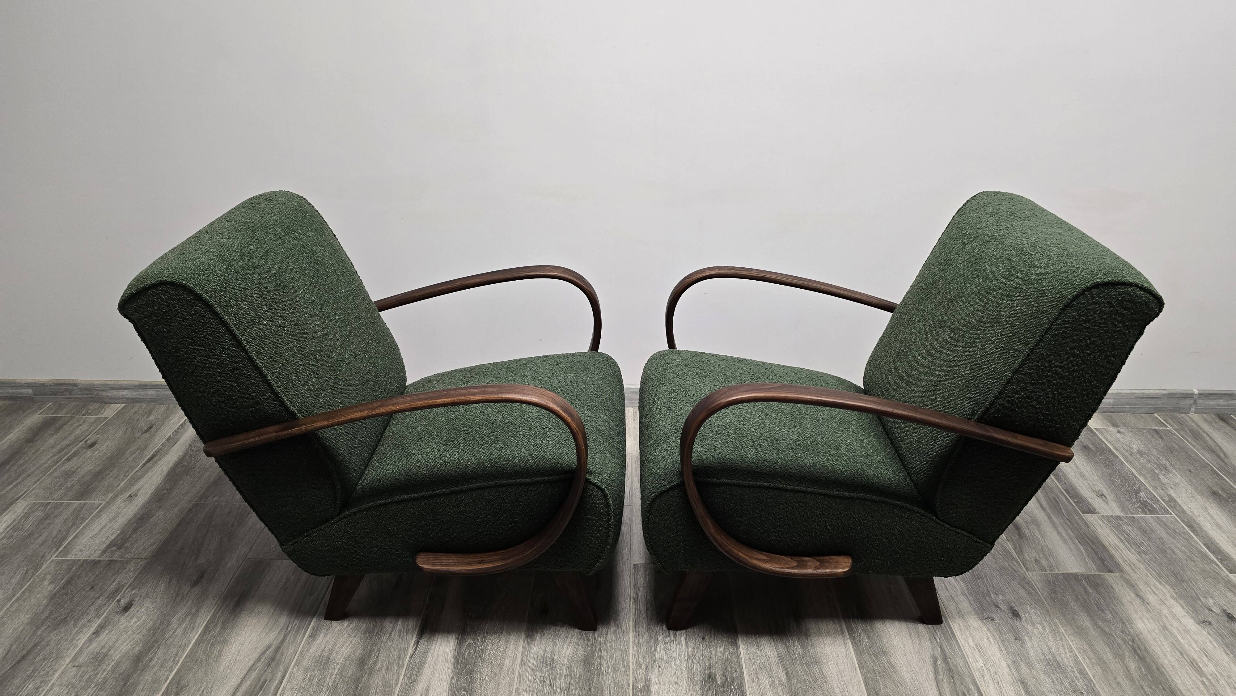 Armchairs by Jindrich Halabala, 1940s
