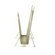 Compact yellow Mathieu Mategot 1960s magazine rack for Artimeta