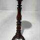 Napoleon III style gueridon in walnut and marble, 20th century.