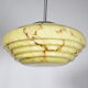 Art Deco Opaline Glass Ceiling Lamp, 1920s–1930s