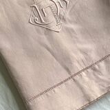 Old Sheet In Soft Pink Linen Thread