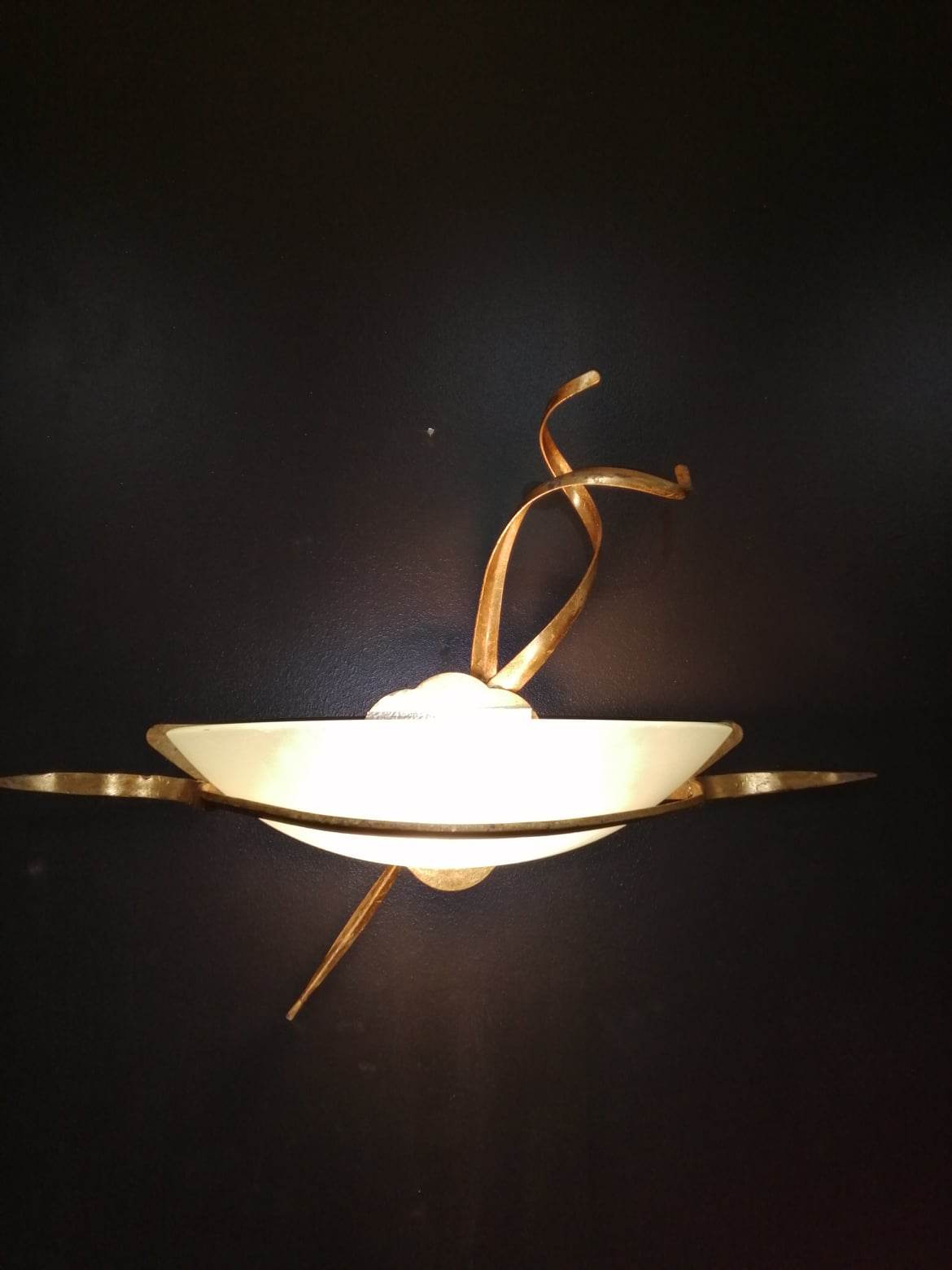 Pair of 70s wall lamps by malka