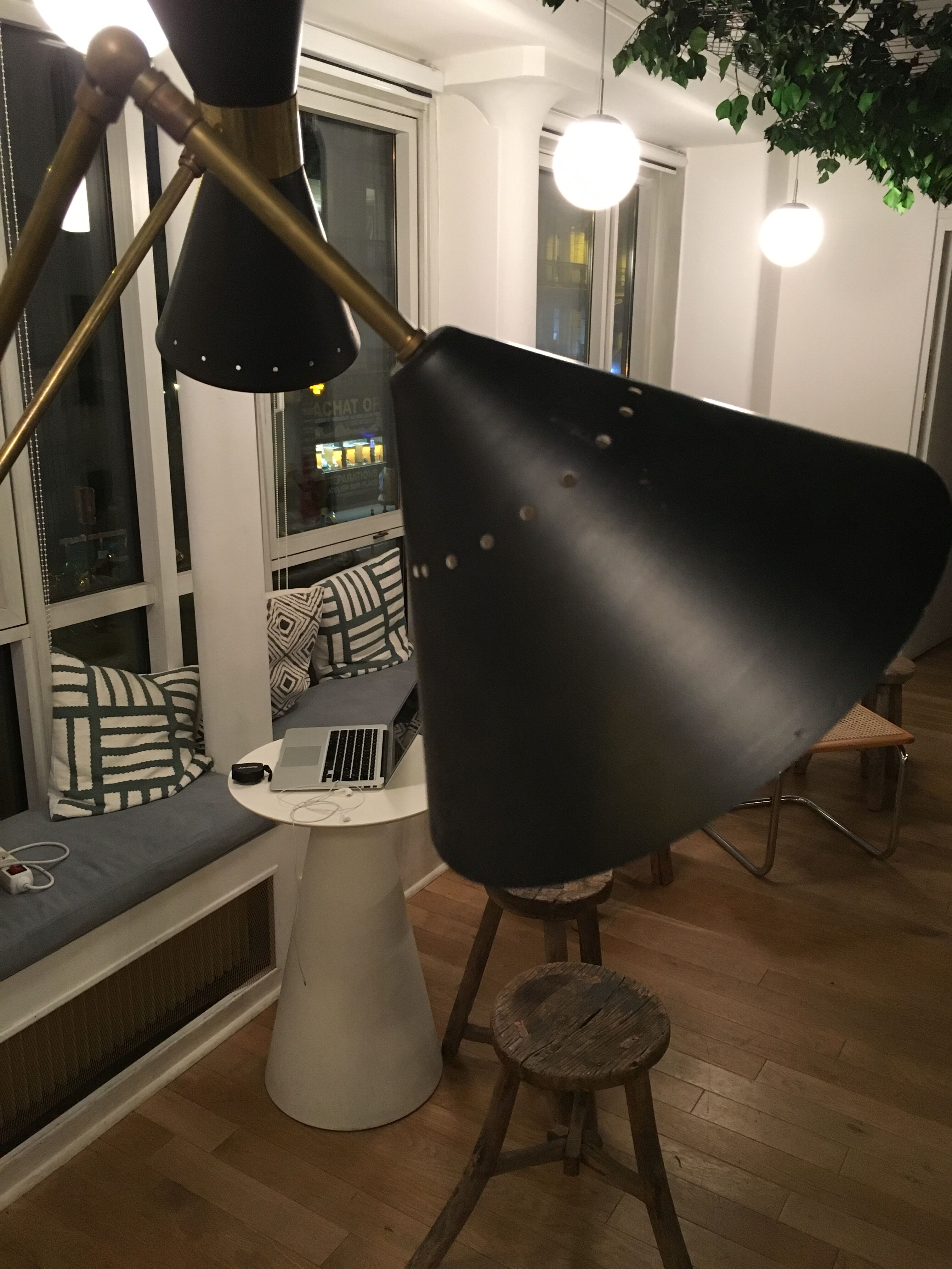 Lampadaire diabolo italien