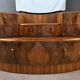 Commode-coiffeuse en ronce de noyer, Angleterre – 1920