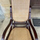 Rocking-chair en bois courbé et cannage