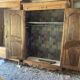Antique molded walnut cabinet