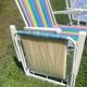 Striped camping chair