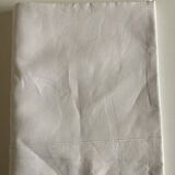 Reserve sheet in linen canvas 1960 embroidered bumblebee Blue Flower
