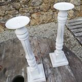 Wooden candle holder