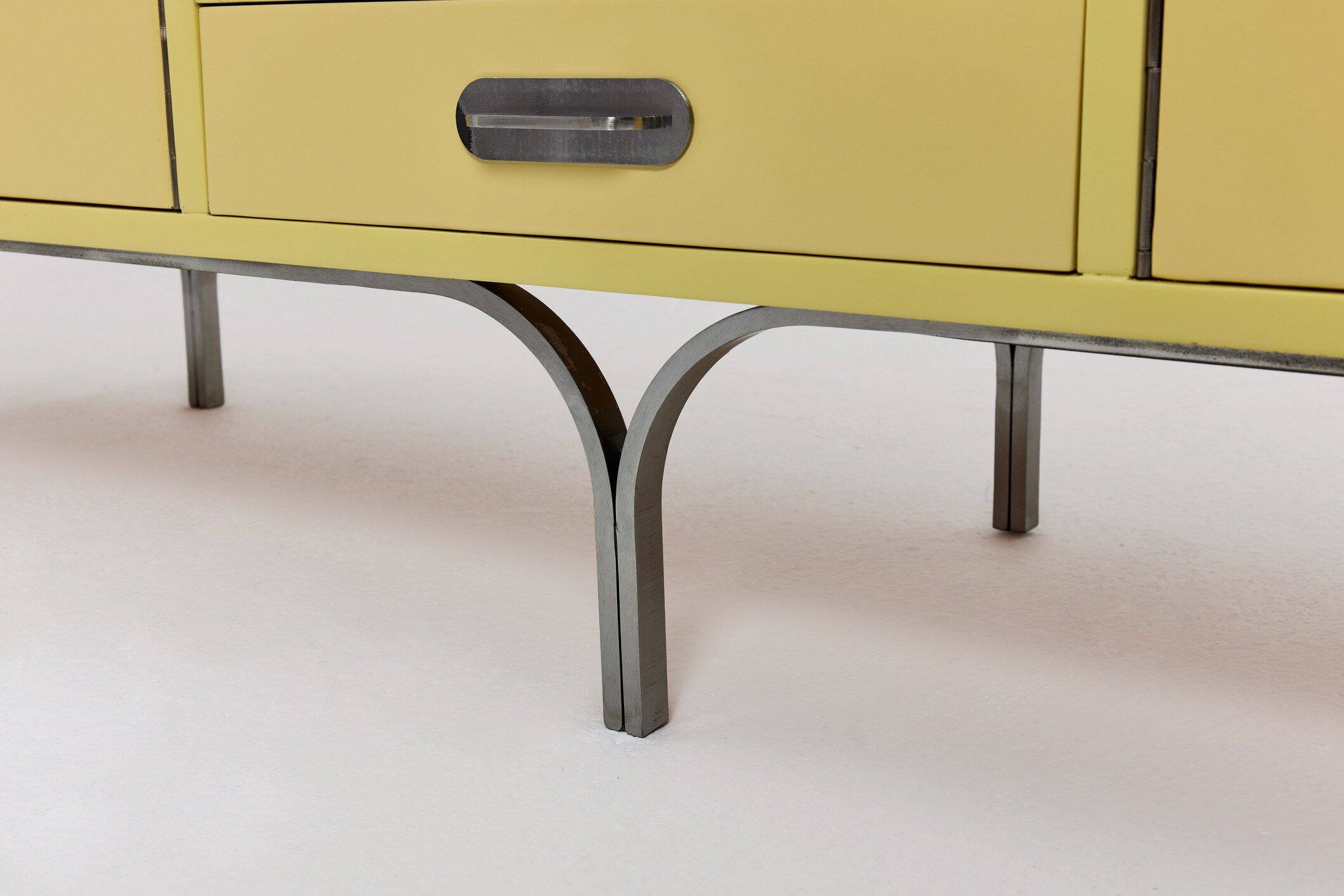 Industrial Vintage Mid-Century Sideboard, Steel, 1960s