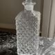 Diamond-tipped glass decanter 1960s/70s