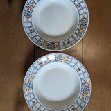 Two Badonviller Chaville soup plates
