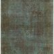 Handmade Oriental Decorative 1980s 243 cm x 350 cm Turquoise Wool Carpet