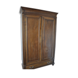 Armoire ancienne en noyer avec penderie