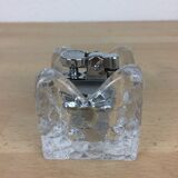 Briquet glaçon cubique en verre