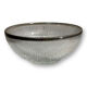 Salad bowl in crystal and solid silver verlys