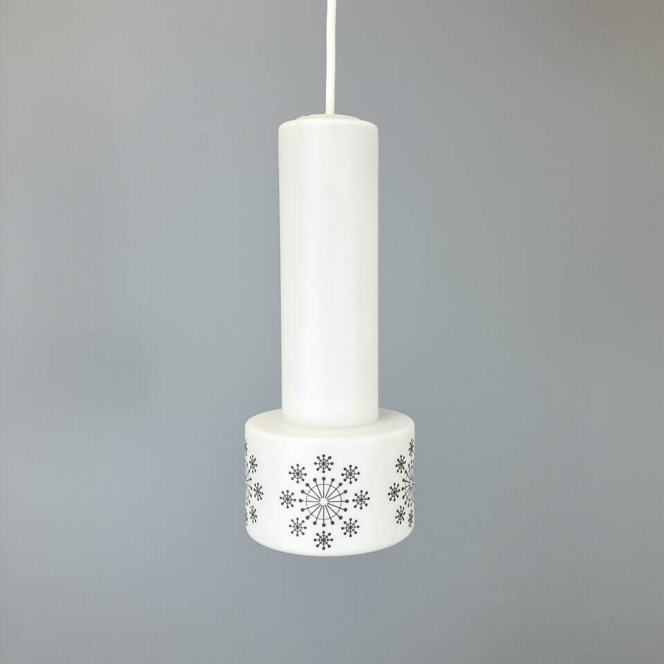 Vintage ceiling light, opal glass, 60s