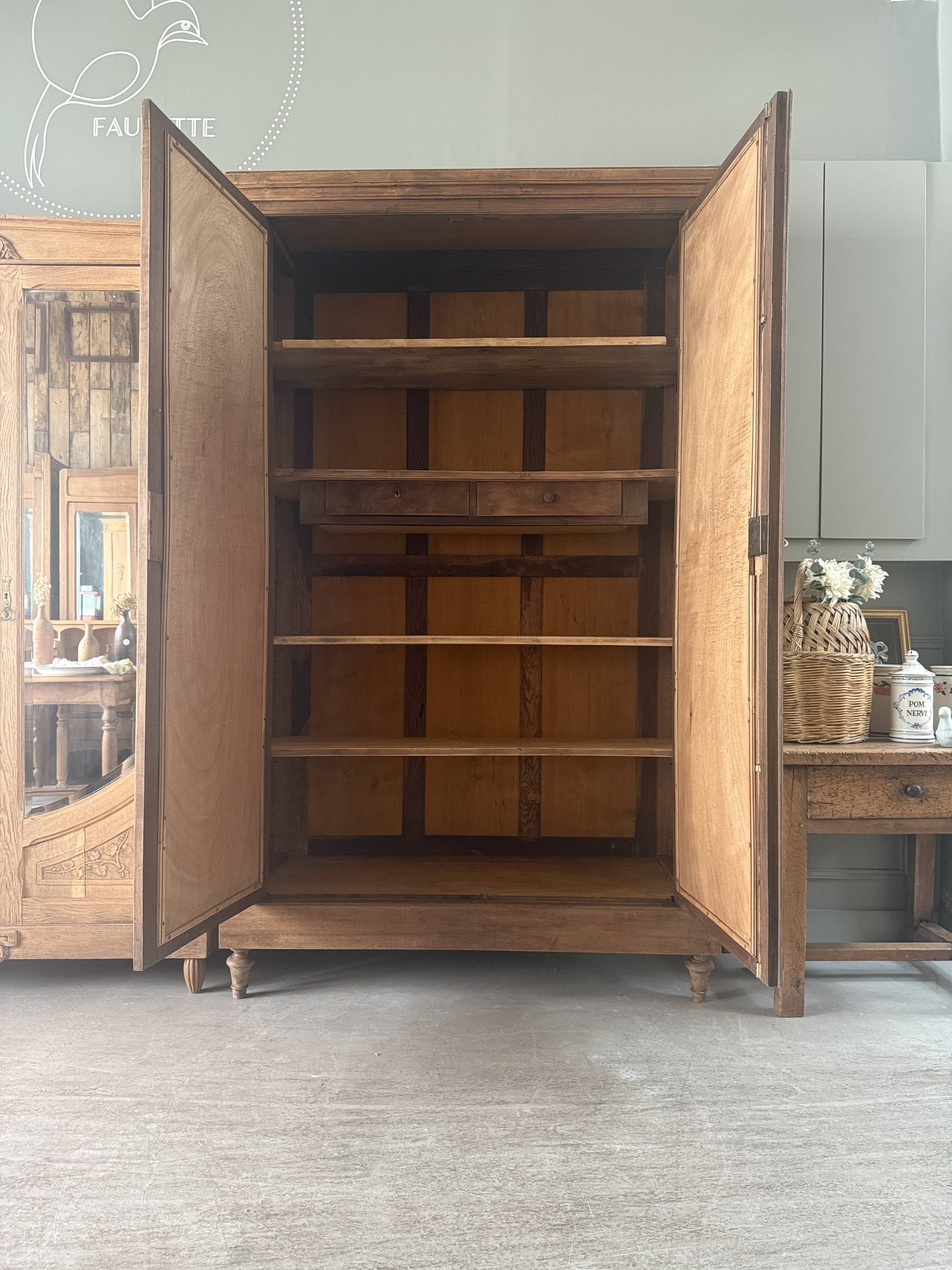 Grande armoire à glace ancienne (rénovée)
