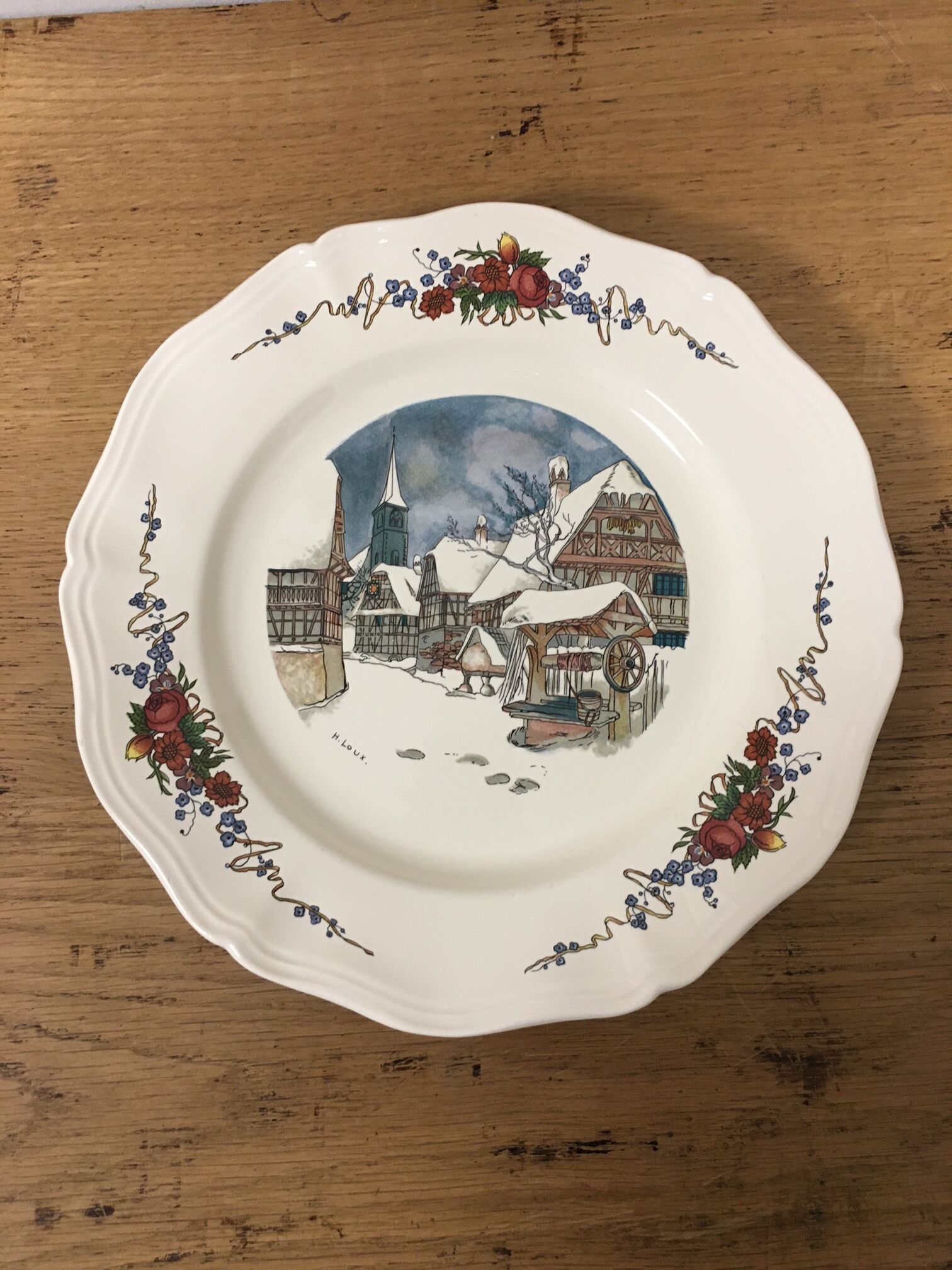 6 flat plates Obernai Sarreguemines