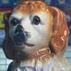 Set of 2 Dog Statues – Staffordshire – Ornament – Vintage Pair