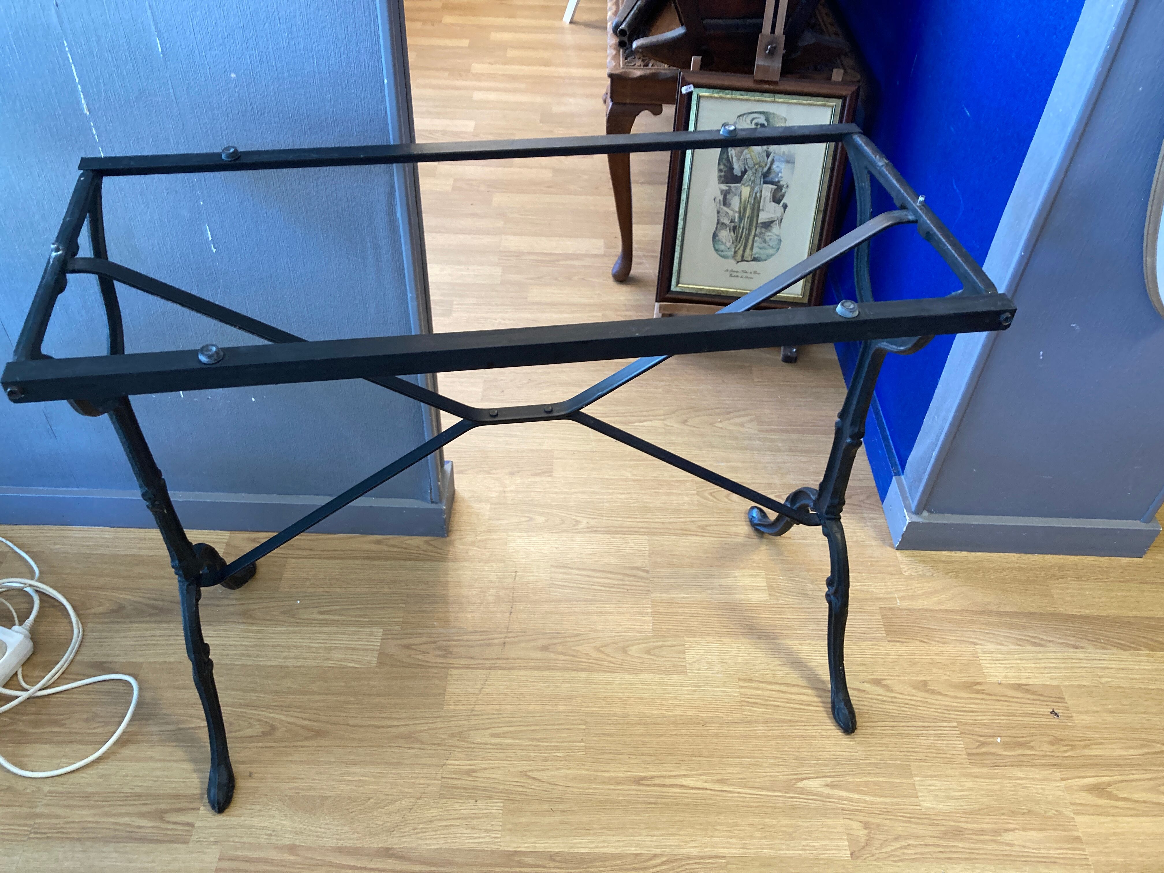 Bistro table on marble