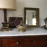 Art Deco brass basket