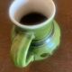 Green ceramic jug