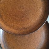 Lot of 4 plates a dessert in stoneware handmade
