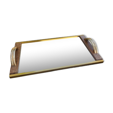 Golden mirror plateau Art Deco
