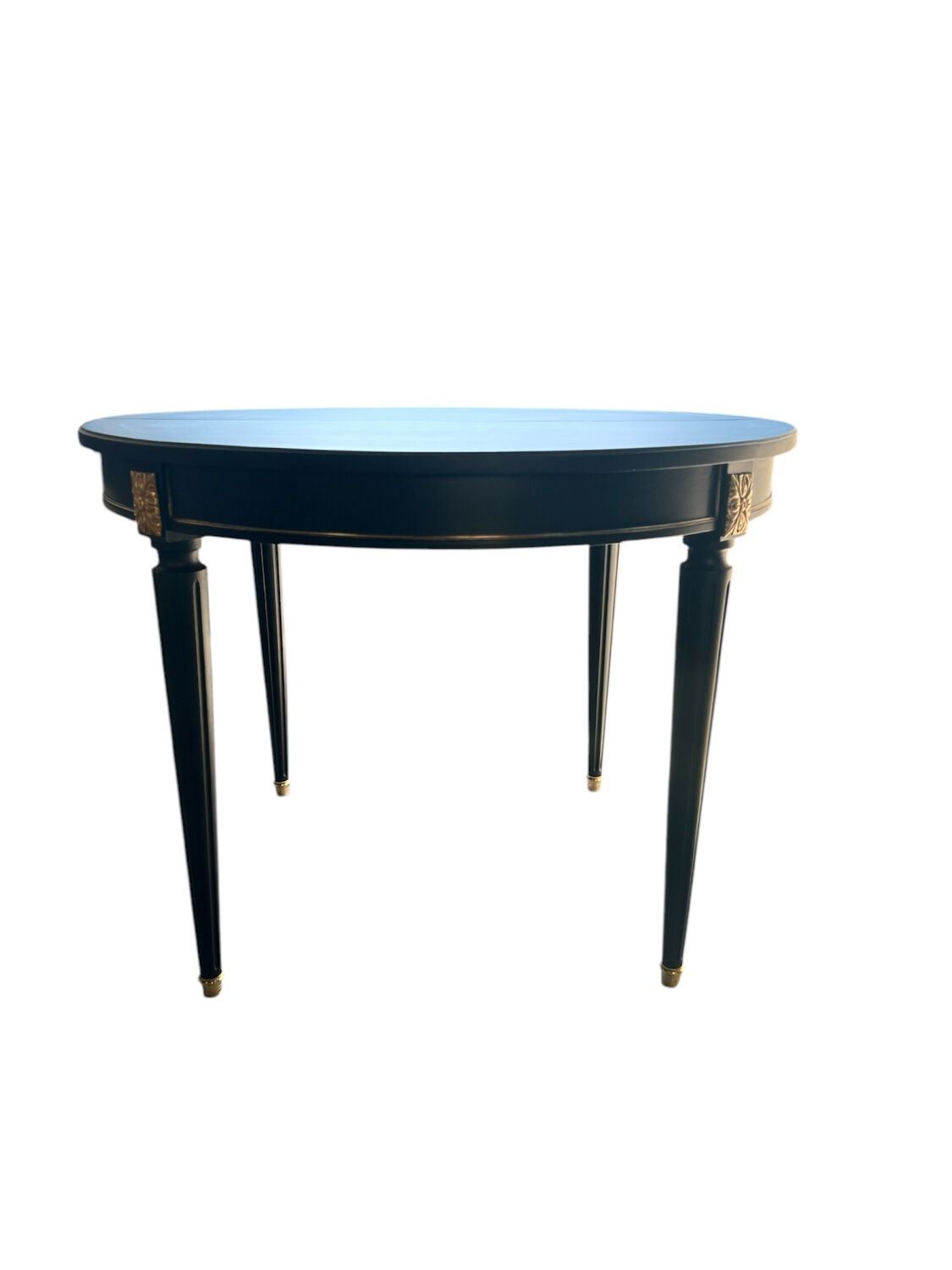 Table à manger empire noire avec bronze