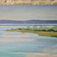 Oil on Canvas Painting Lakeside Landscape Water Body signed Doan Inger