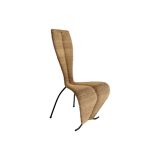 1 X  Postmodern 1980s Dining Side Rope Chair