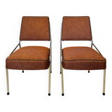 Bauhaus Chrome Plated Dining Chais, 1970’s Set of 2