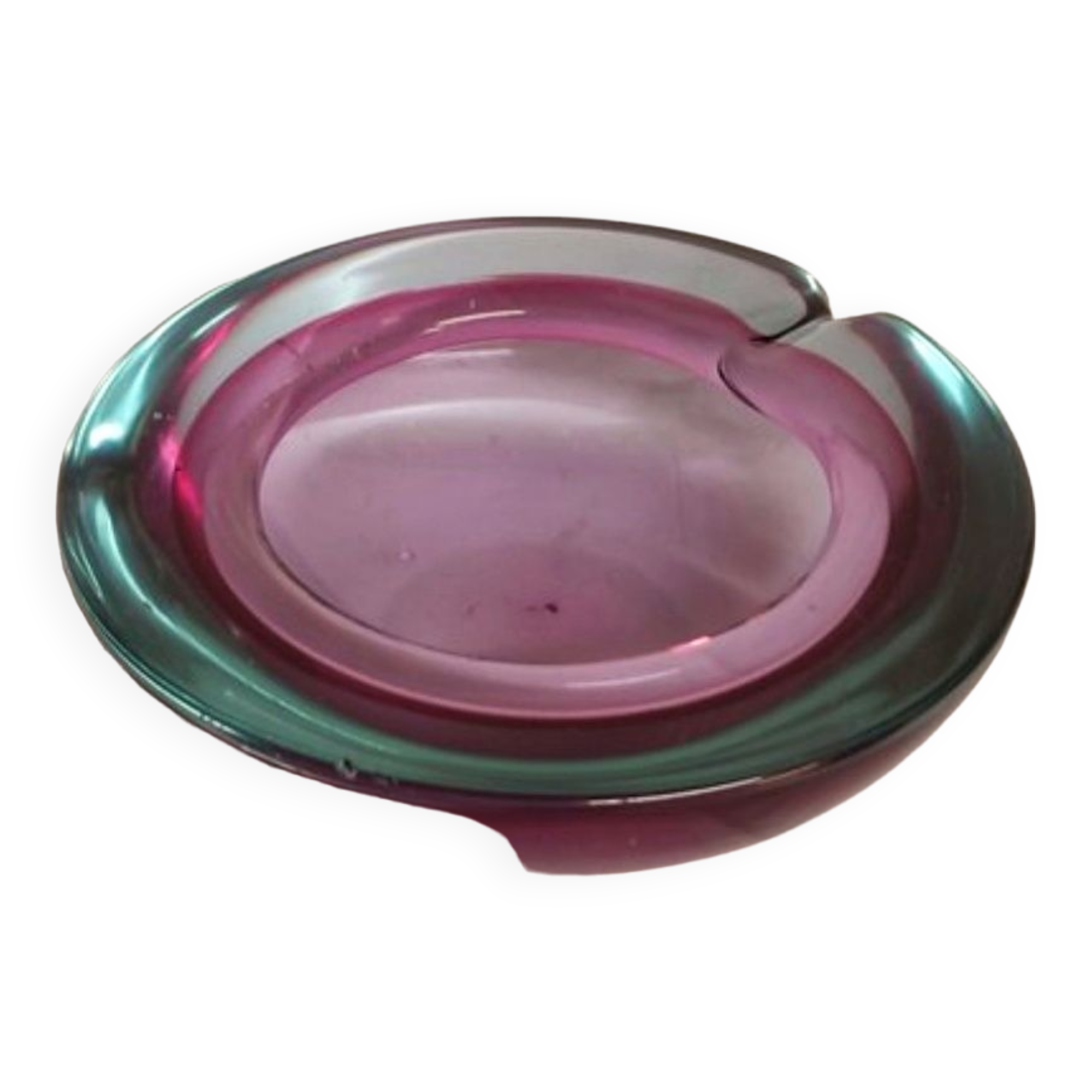 Cendrier en verre de Murano. Italie, années 1970.