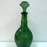 Italian carafe Empoli from the 1960s - Glass with diamond points.