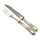 Empire Silver Carving Knife and Fork Set Brush&Cie